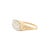 Antique Art Deco 18k & 14k Gold 0.70ct Old Diamond Three Stone Engagement Ring, Size 8 For Sale - Image 4 of 8