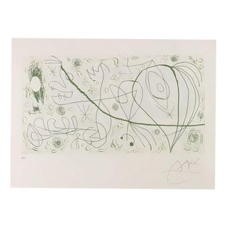 Joan Miró, Picasso and the Winds, 1973, Etching For Sale