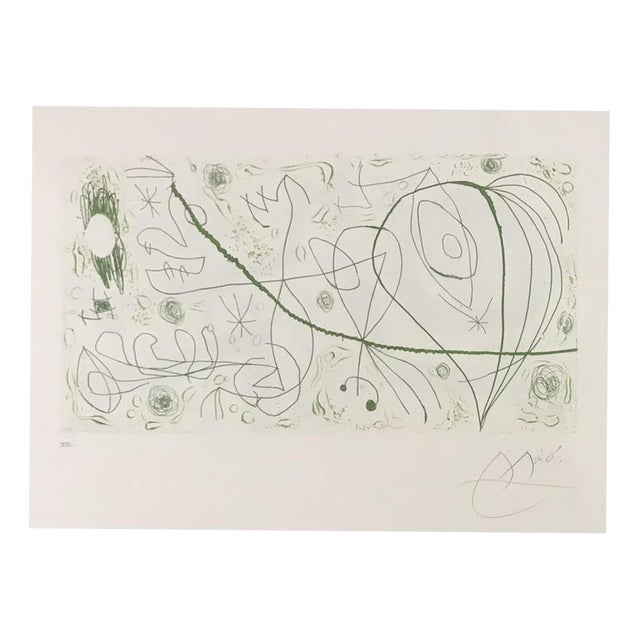 Joan Miró, Picasso and the Winds, 1973, Etching For Sale