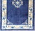 Antique Chinese Peking Carpet in Dark Blue Background 4' X 6'8 For Sale In Atlanta - Image 6 of 14