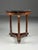 Empire-style Gueridon side table. with a hardstone top. Mahogany veneer with bronze elements. Originally from France....