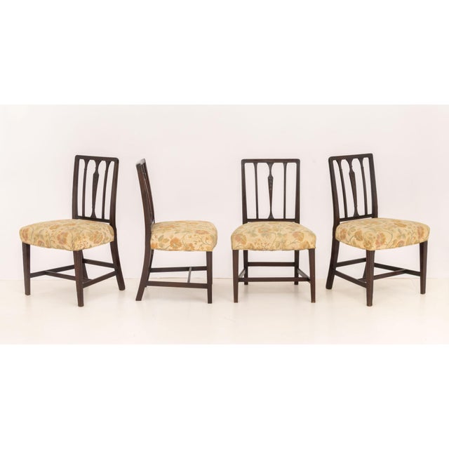 Set of Four George III Mahogany Side Chairs For Sale In New York - Image 6 of 8