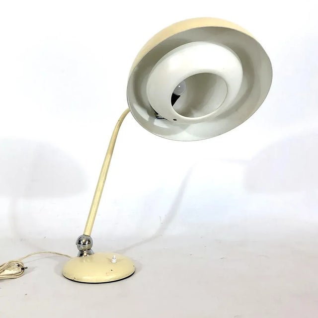 Mid-Century Modern Mid-Century Lacquer and Chrome Articulated Desk Lamp from Stilnovo For Sale - Image 3 of 12