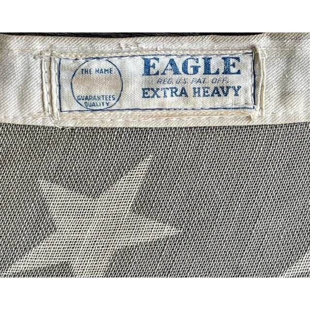 American Vintage 48 Star American Flag With Wear and Fade For Sale - Image 3 of 7