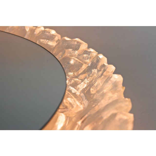 Mid-Century Modern Oval Acrylic Wall Mirror, 1970 For Sale - Image 12 of 18