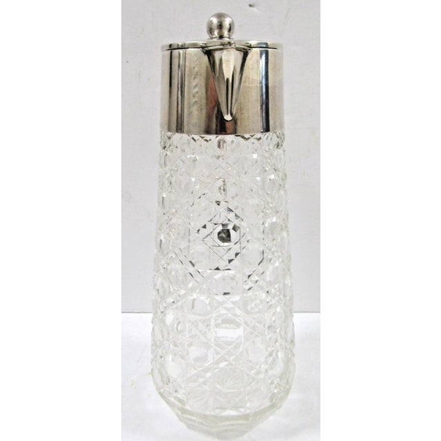 1905 Kaiser Wilhelm II Kaiserlicher Yacht Club 800 Silver and Cut Glass Carafe For Sale - Image 11 of 18