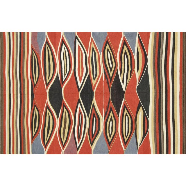 2010s Contemporary Egyptian Kilim Rug For Sale - Image 5 of 5