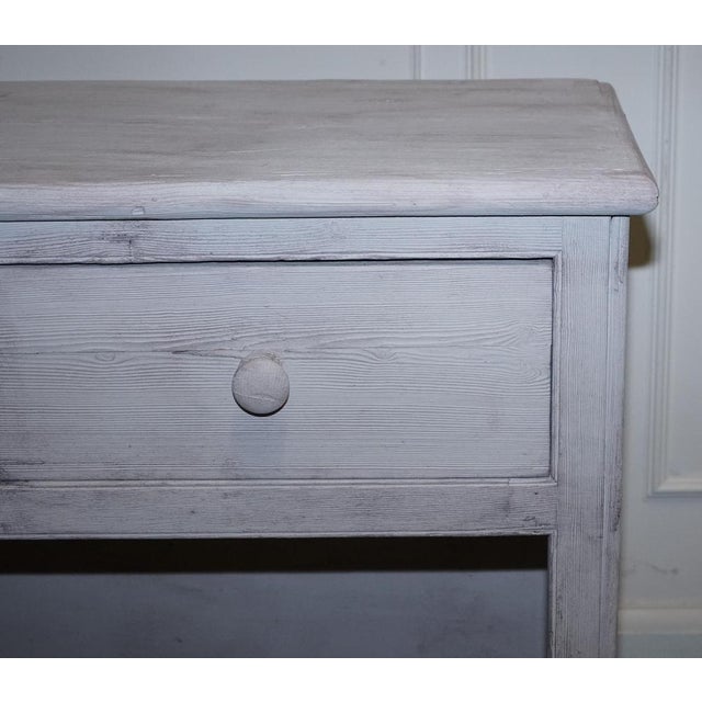 Blue Antique English Hand-Painted Pine Farmhouse Sideboard with Drawers For Sale - Image 8 of 18