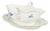 Porcelain Sauce Boat with Blue Floral Motifs and Gilt Accents by Meissen, Germany For Sale