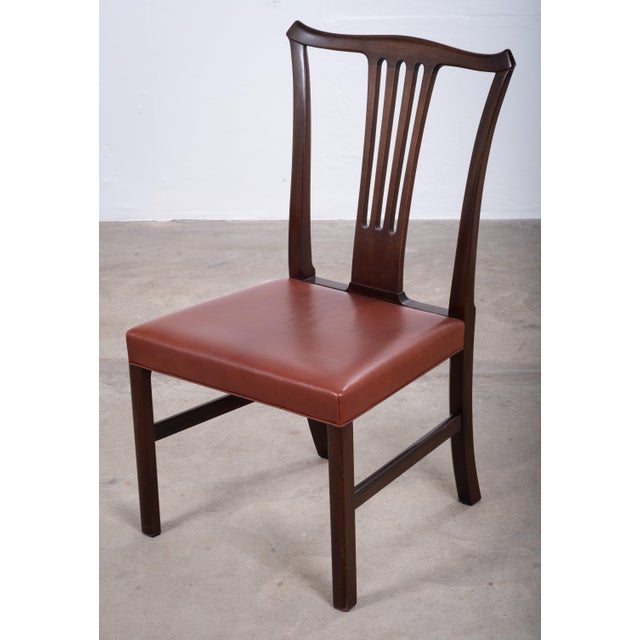 Wood Vintage Mahogany Chairs by Helge Vestergaard Jensen, 1940s, Set of 2 For Sale - Image 7 of 8