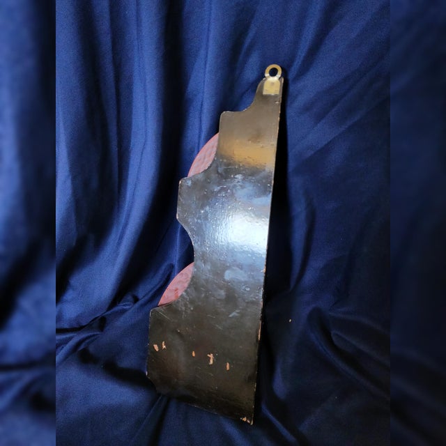 Paint Vintage 1950s Japanese Lacquered Fold Out Corner Shelf For Sale - Image 7 of 8