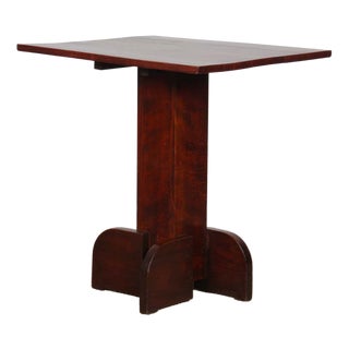 French High Wooden Table, 1940s For Sale