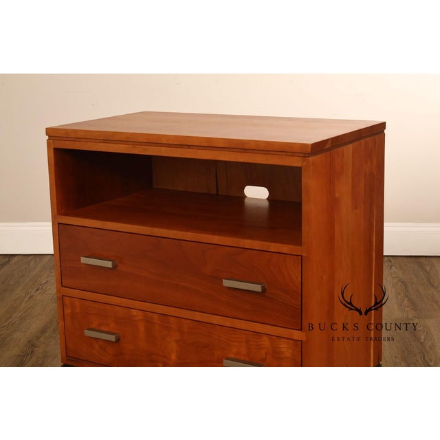 Contemporary Stickley Metropolitan Collection Cherry Door Chest For Sale - Image 3 of 18