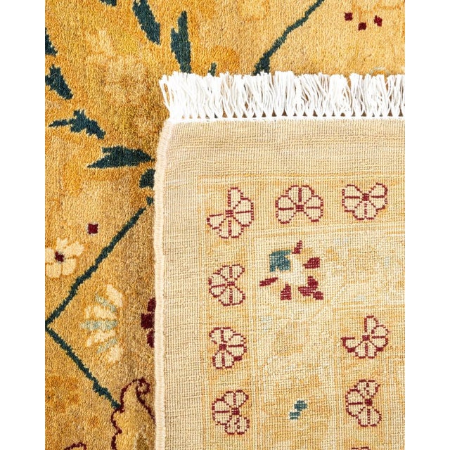 2000 - 2009 Mogul, One-of-a-Kind Hand-Knotted Area Rug in Ivory, 9' 1" x 11' 9" For Sale - Image 5 of 8