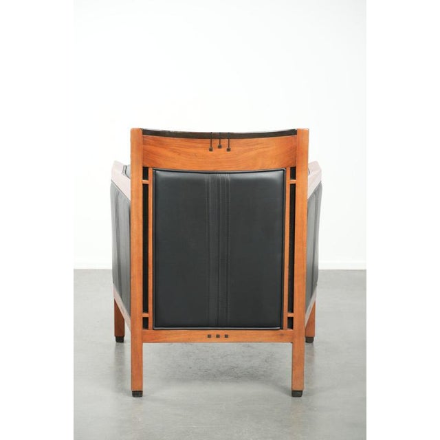 Art Deco Decoforma Series Armchair in Black Leather from Schuitema For Sale - Image 4 of 13