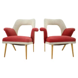 Set of Mid-Century Armchairs, 1960s For Sale