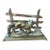 Vintage English Brass Fox Letter Rack For Sale