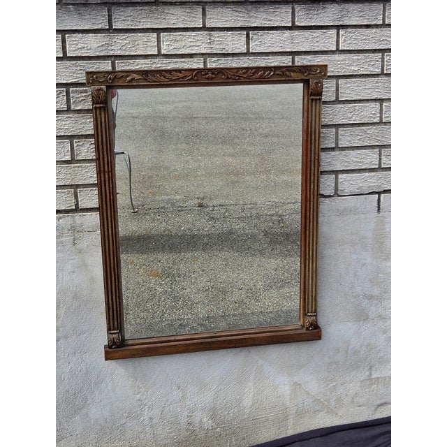 1920 Regency Style Walnut Mirror. For Sale - Image 11 of 14