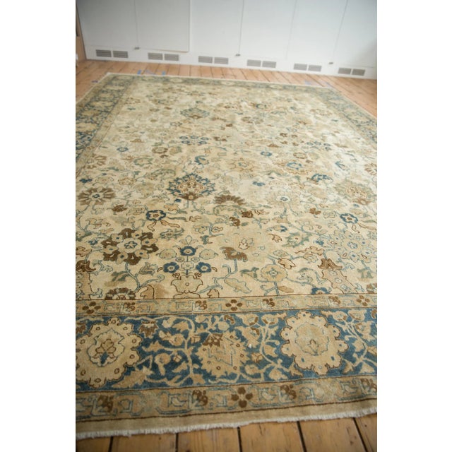 Textile Vintage Distressed Tabriz Carpet - 8'11" X 11'9" For Sale - Image 7 of 12