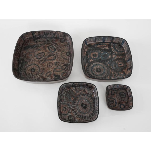 Brown Danish Ceramic Baca Bowl by Nils Thorsson for Royal Copenhagen, 1970s For Sale - Image 8 of 10