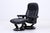 Set of Consul Recliner with Ottoman in Leather from Stressless For Sale - Image 9 of 18
