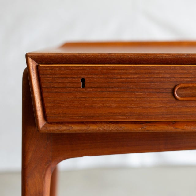 Svend Madsen Svend Åge Madsen "Model 200" Teak Desk for Sigurd Hansen, Denmark, 1958 For Sale - Image 4 of 10