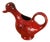 Mid-Century Red Glazed Duck Pot For Sale