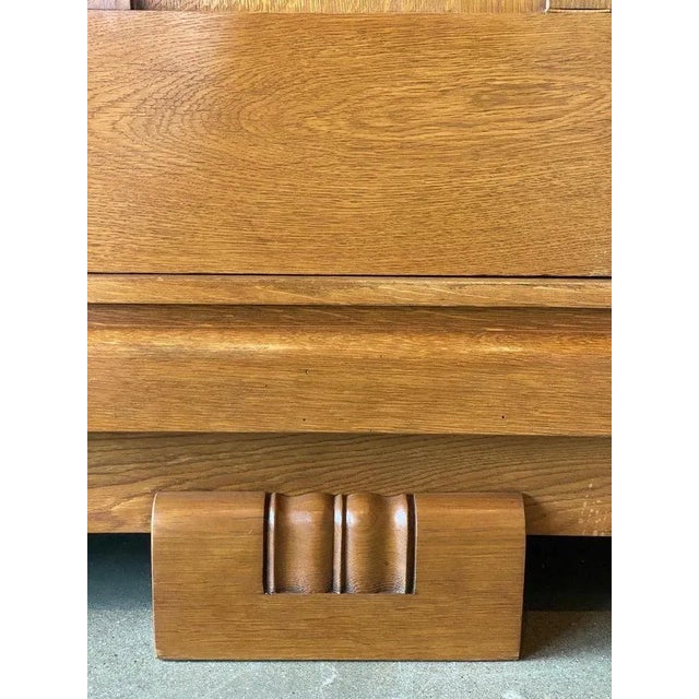 1940s Oak Cabinet by Charles Dudouyt, France, 1940's For Sale - Image 5 of 12