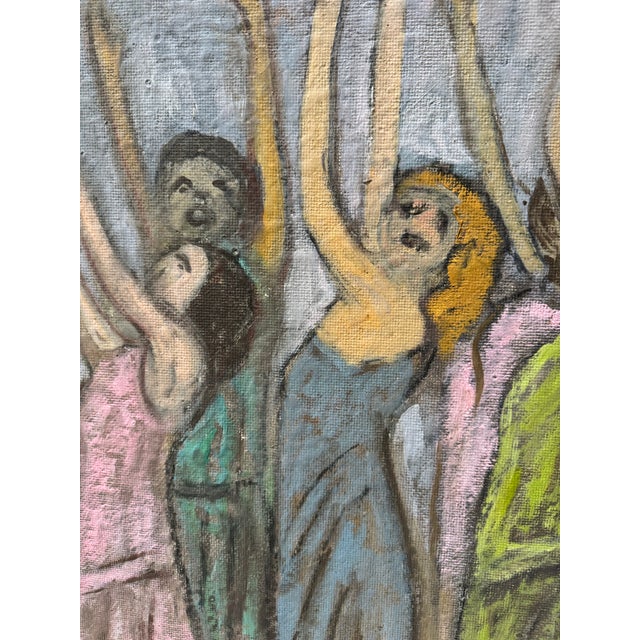 Oil Painting of Women Dancing by Artist Otto Rothenberg (American, 1893-1992) For Sale In New York - Image 6 of 7