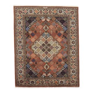 Contemporary Hand-Knotted Joshagan Wool Rug With Vibrant Multicolor Accents For Sale