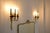 Mid-Century Modern Pair of Four-Light Italian Brass Candelabra Sconces, 1940s For Sale - Image 3 of 9