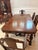 Brown Jacobean 1920s Walnut Dining Set Table and 6 Chairs For Sale - Image 8 of 12