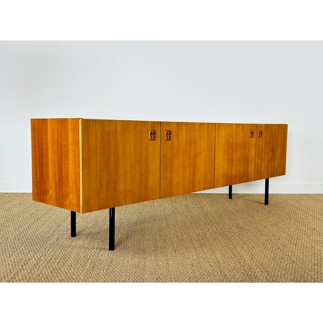 Wood Scandinavian Teak Sideboard, 1960 For Sale - Image 7 of 18