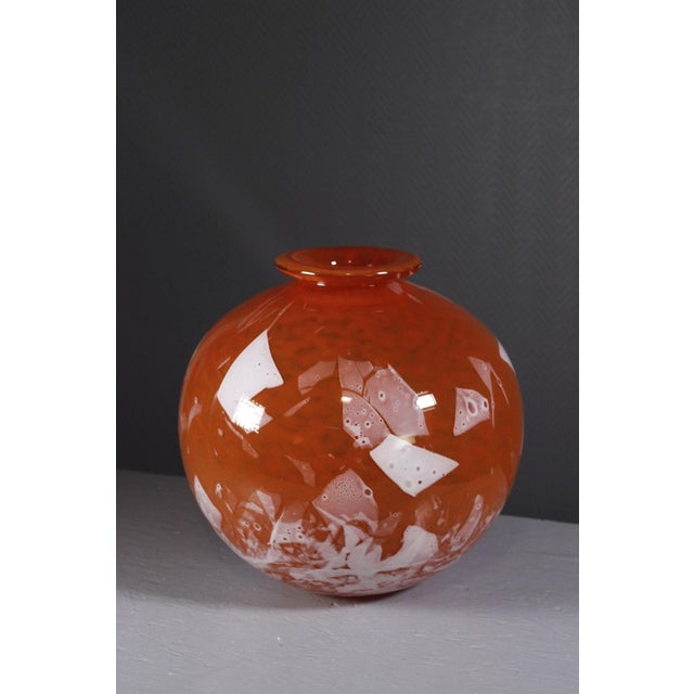 Large Art Deco Blown Glass Vase by Lorrain, 1920s For Sale - Image 3 of 12