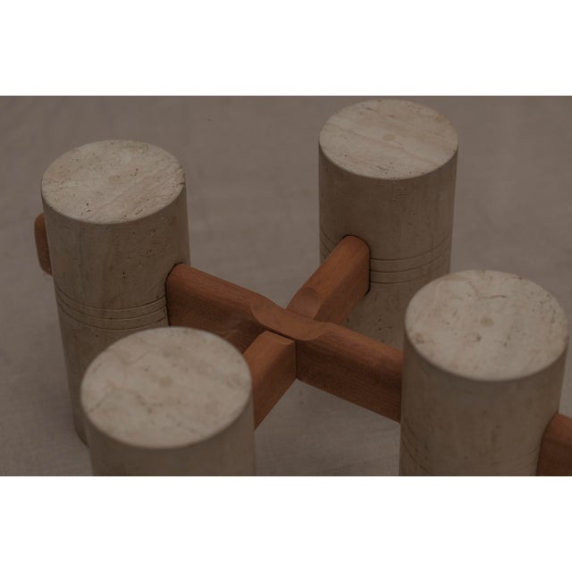 1970s German Brutalist Travertine Coffee Table, 1970s For Sale - Image 5 of 13