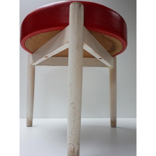 Vintage Scandinavian Round Stool by Hugo Frandsen, 1960s For Sale - Image 13 of 17