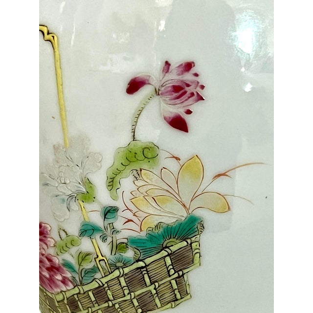 Antique Yongzheng Period 1723 - 1735 Chinese Famille Rose Mei Ping Fine White Porcelain Vase, For Sale - Image 10 of 16