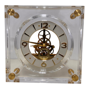 Seiko Lucite Skeleton Clock