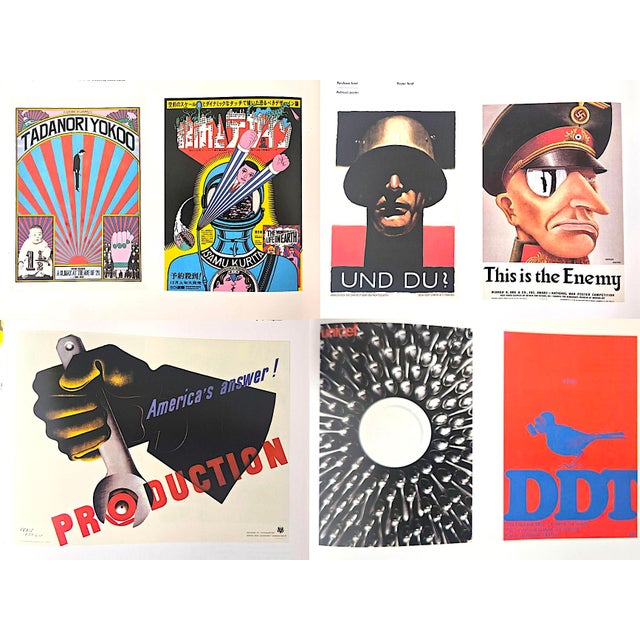 Paper 1988 1st Edition Exhibition Art Book, "The Modern Poster", Stuart Wrede and Richard E. Oldenburg, Museum of Modern Art For Sale - Image 7 of 15