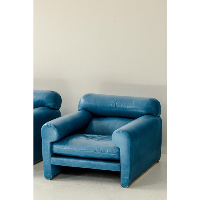 Lounge Chairs by Giuliana Gramigna and Sergio Mazza for Poltrona Frau, Italy, 1970s, Set of 2 For Sale - Image 6 of 14