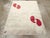Galerie Shabab Collection Mid-20th Century Handmade Persian Art Deco Paisley Scatter Rug in Cream and Red For Sale - Image 4 of 10