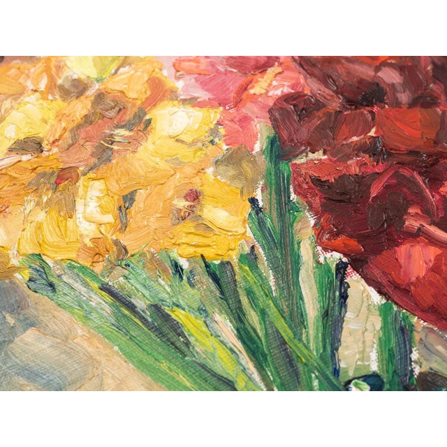 Gerd Vitzthum, Gladioli, Oil on Panel, Framed For Sale - Image 6 of 10