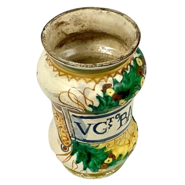 17th Century Italian Faience Apothecary Jar For Sale - Image 4 of 10