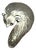 Signed Letti Rapp Swedish Modernist Sterling Silver Fox Brooch Pendant Original Box Ephemera For Sale