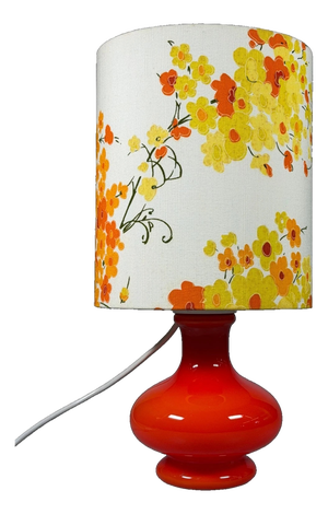 Mid-Century Space Age Table Lamp in Glass, 1970s