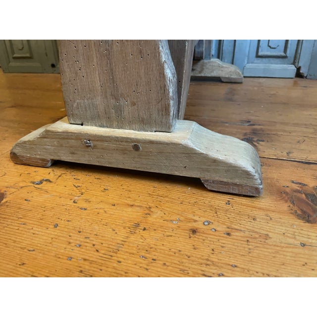 French Wine Tasting Folding Side Table in Beech, 1890s For Sale - Image 9 of 16