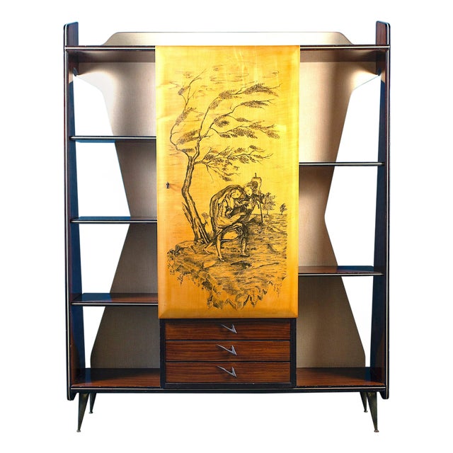 Mid-Century MultiFunctional Bar Cabinet, 1950s For Sale