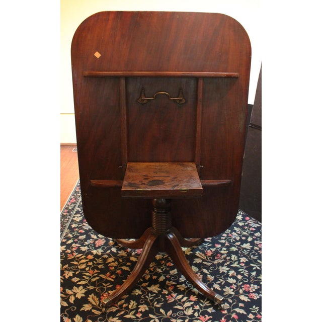 English C. 1825 English Rectangular Tilt-Top Breakfast or Center Table For Sale - Image 3 of 8