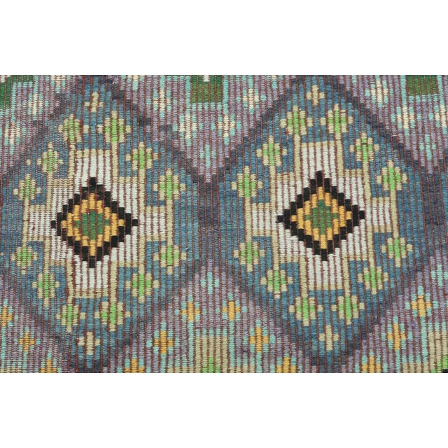 1960's Turkish Kilim Rug - 67"x125" For Sale In Raleigh - Image 6 of 13