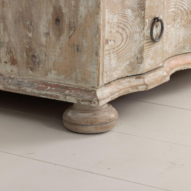 Early 19th C. Danish Baroque Arbalète Shaped Commode in Original Patina For Sale - Image 16 of 18